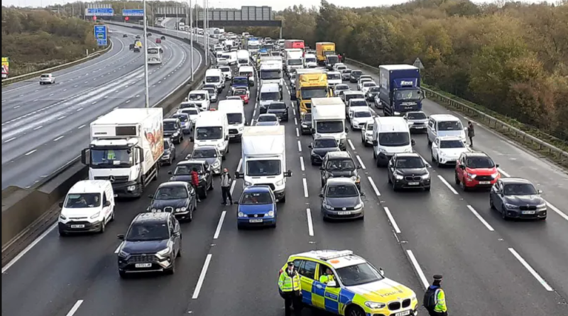 "Stop Oil Activists Jailed After Blocking M25 Highway"